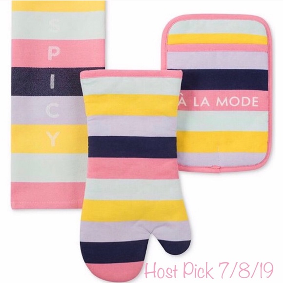 Kate Spade | Ice Cream Stripe 3 Piece Kitchen Set - Picture 8 of 8